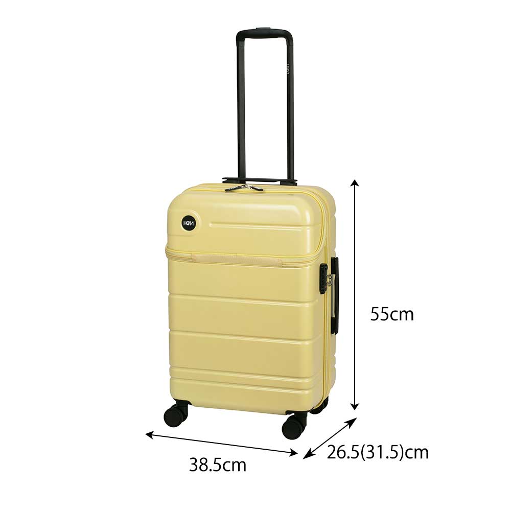 エリオス Mサイズ】TSAロック搭載！容量調整可能な軽量