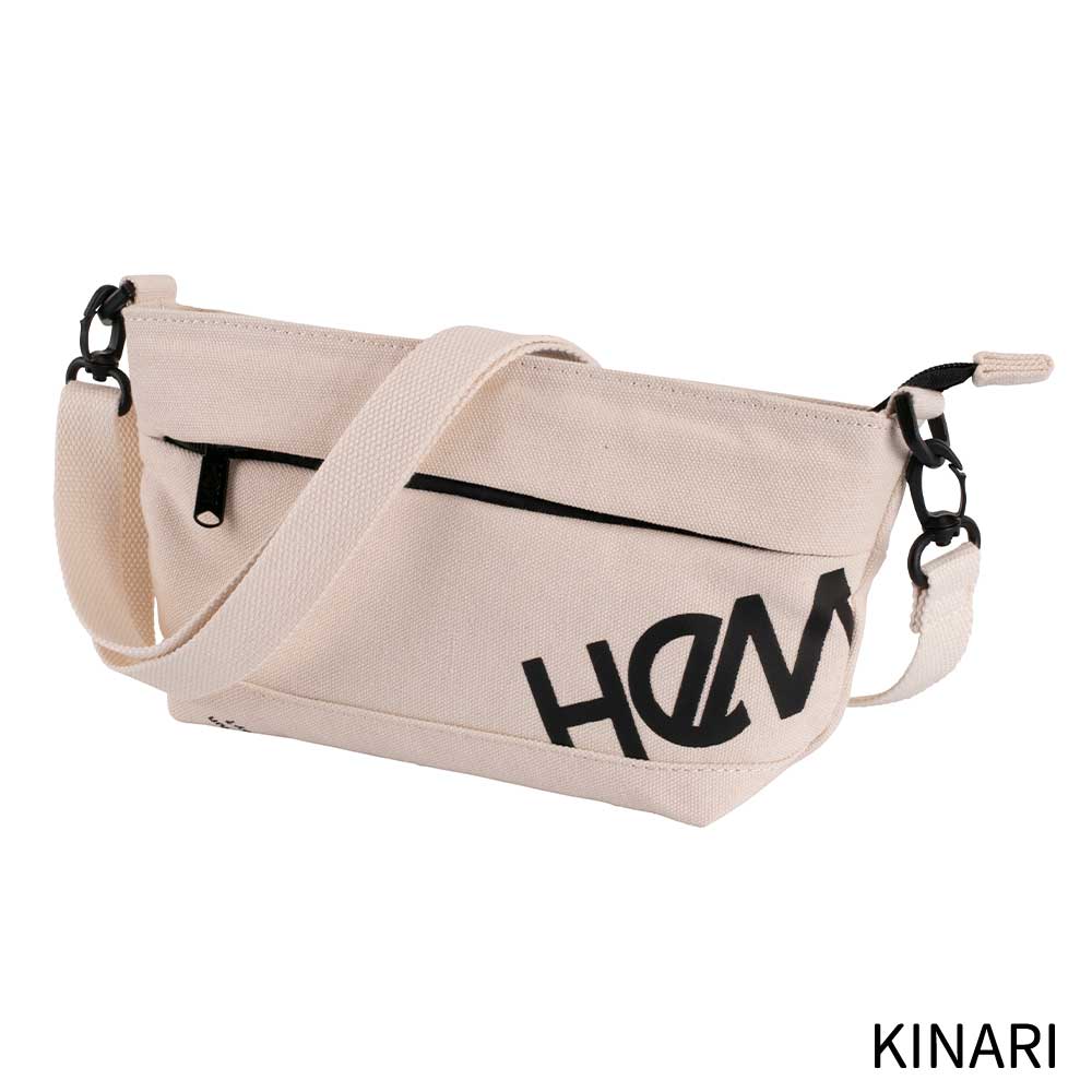 ジェシー 横型ショルダー｜ビッグHeMロゴ｜軽量キャンバス素材｜HeM