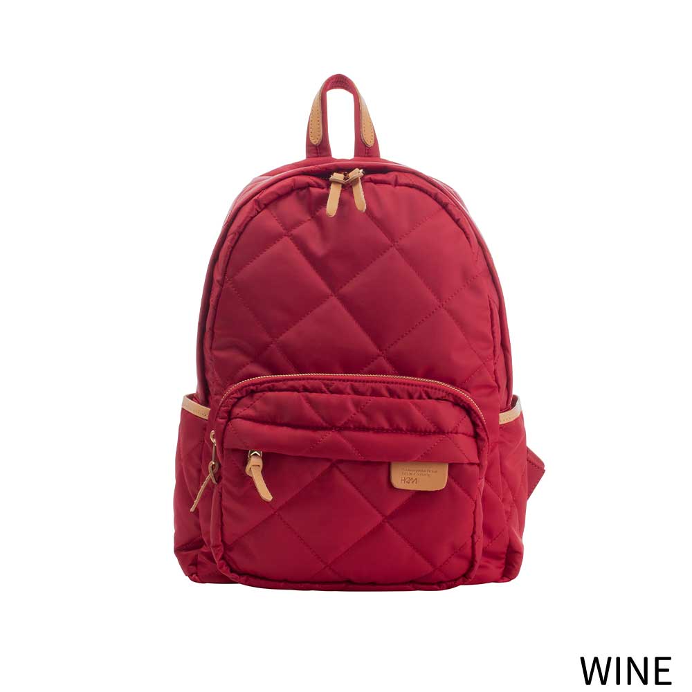 アドリア バックパック｜高級感あるキルティング＆ヌメ革使用｜軽量で