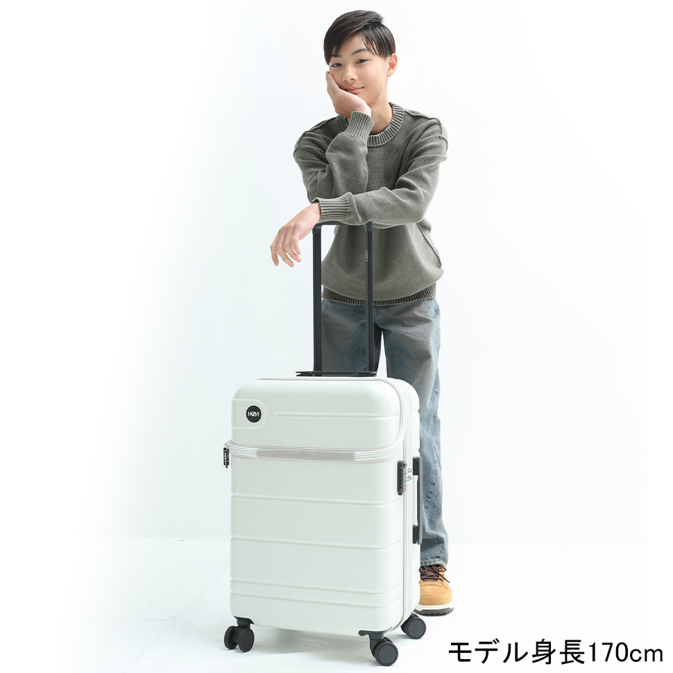 エリオス Mサイズ】TSAロック搭載！容量調整可能な軽量