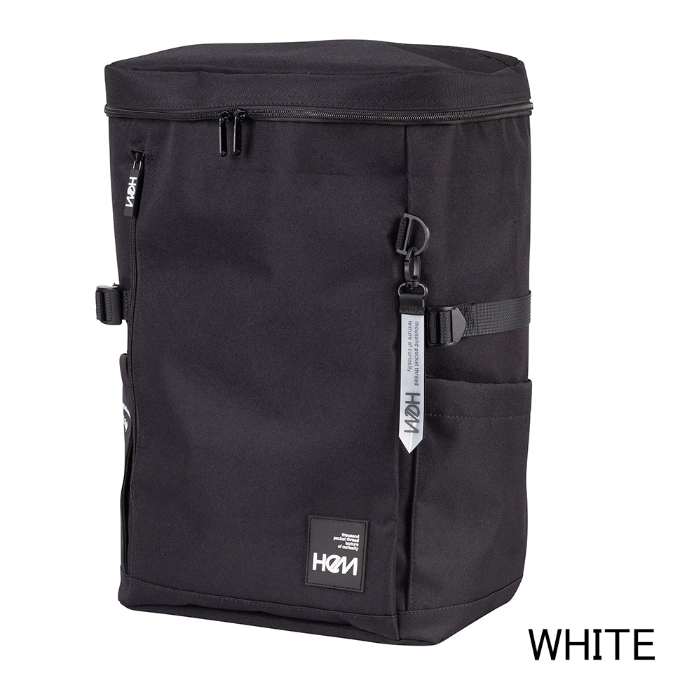 クシャクシャ加工 ブラックリュック ルーク2025 ボックス型】スクールリュック | 撥水＆大容量35L